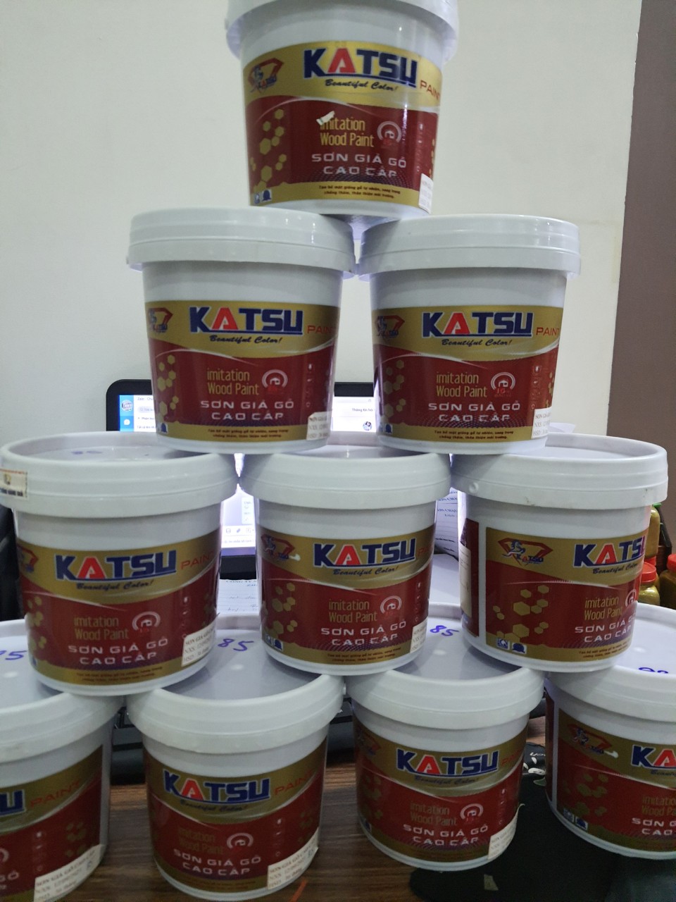 sơn giả gỗ katssu(Lon 1kg)