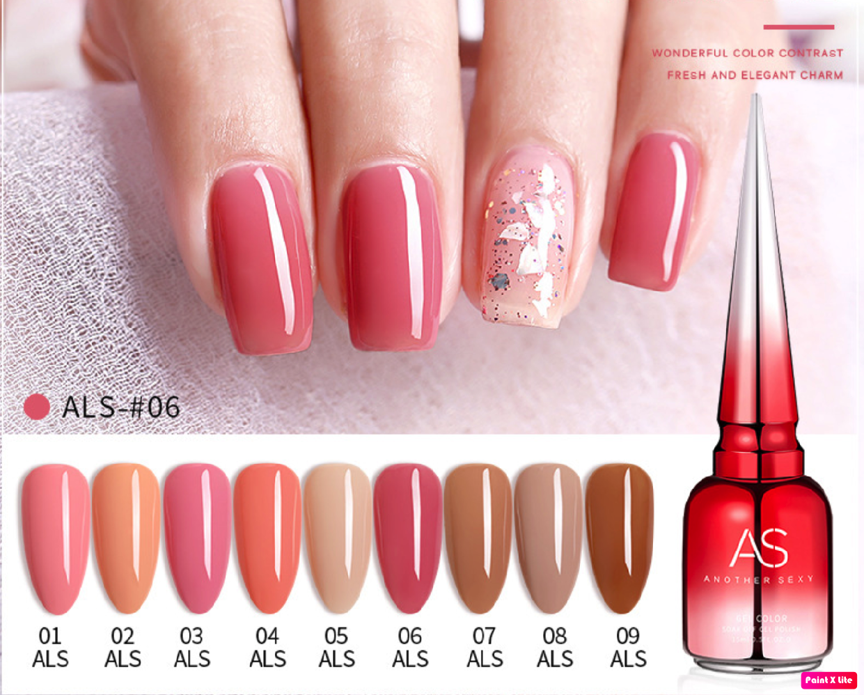 Sơn Gel AS Chai Đỏ Mã ALS 15ml