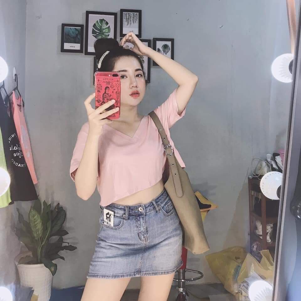 Áo thun lửng tay ngắn cổ tym model TTSLA0251