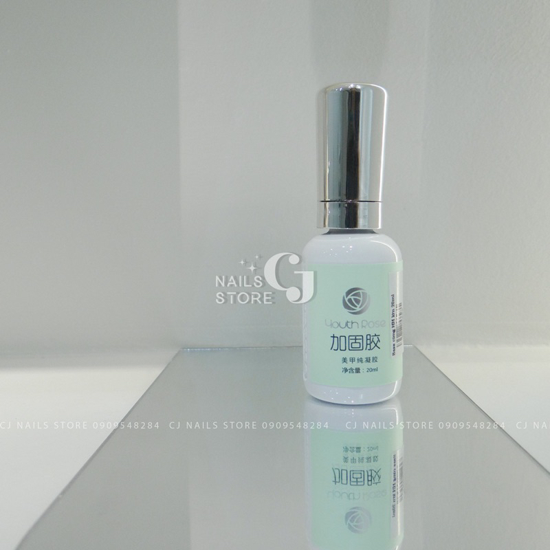 {CJ Nails Store} Cứng móng hoa hồng chai lơn (20ml)