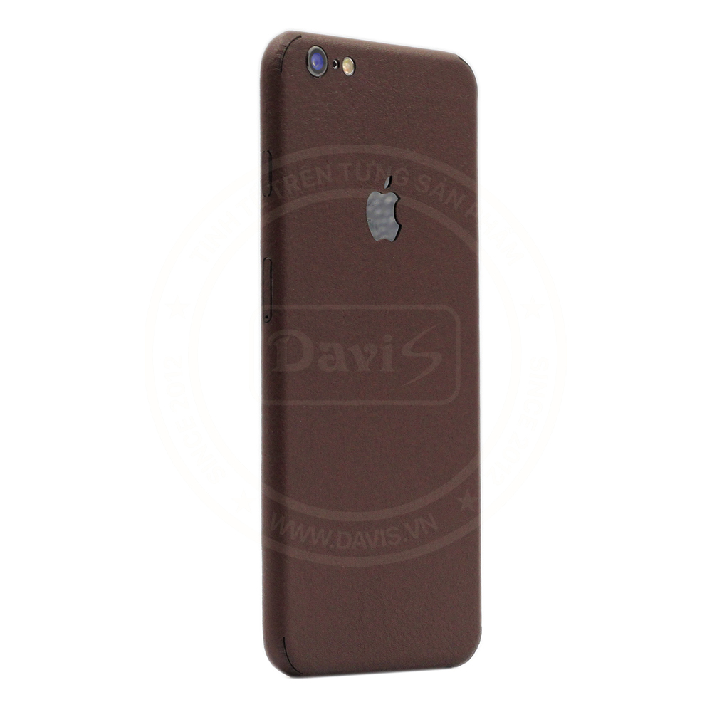Dán da full viền iphone 6/6s Plus, làm từ da thật cao cấp - Chính hãng Davis