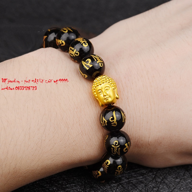 Charm Phật di lặc vàng 9999