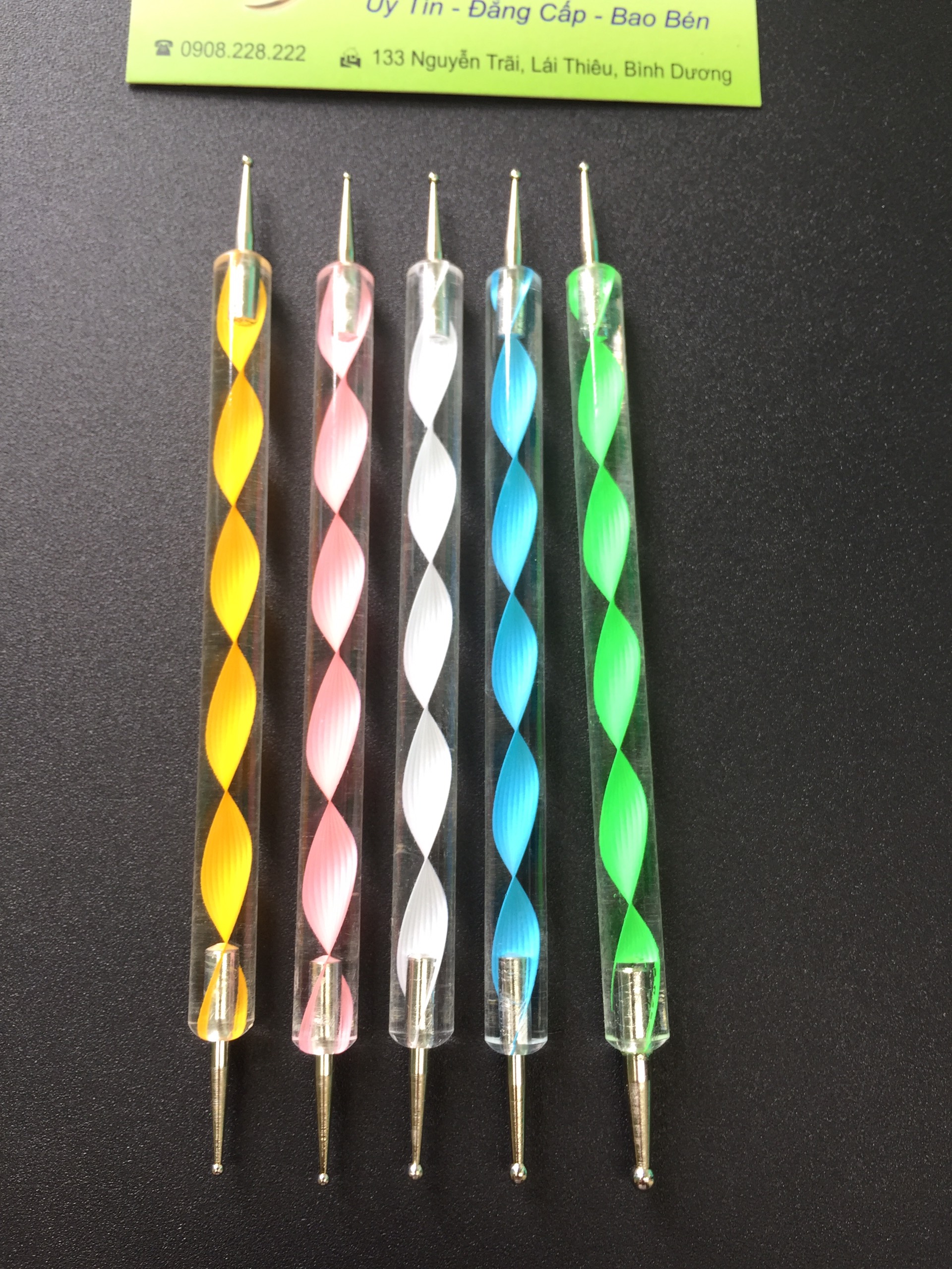 Chấm bi trọn bộ 5 cây đủ size Nail