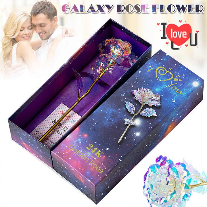 Hoa hồng galaxy phát sáng không chân