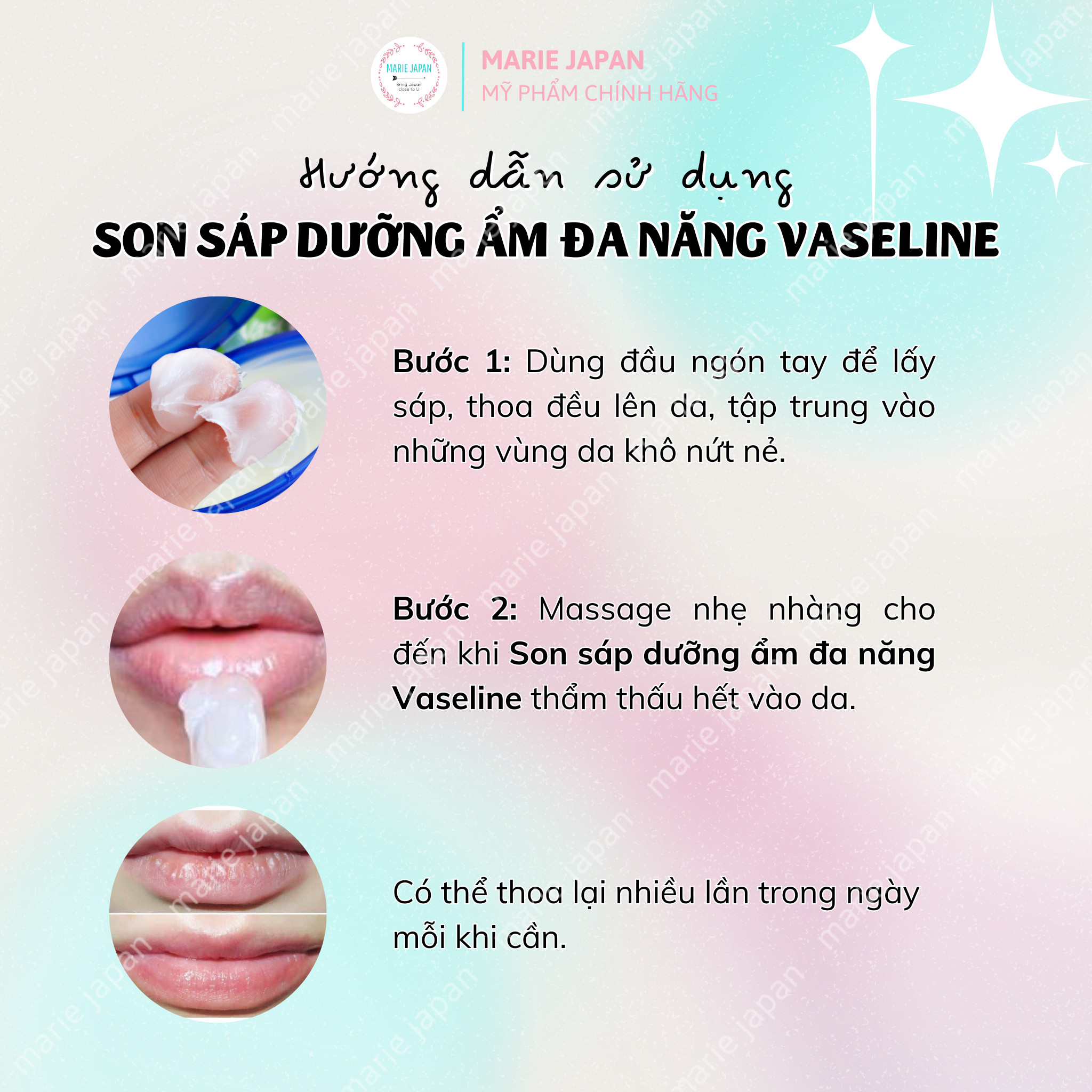 Son Sáp Dưỡng Ẩm Vaseline Đa Năng Mỹ