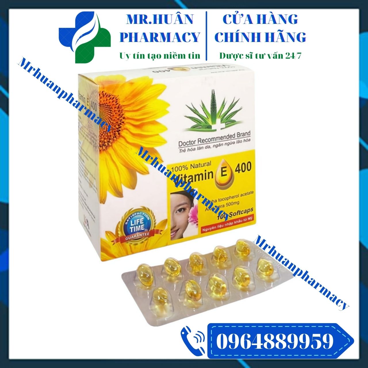 Vitamin E 400 - Trẻ hóa làn da, ngăn ngừa lão hóa
