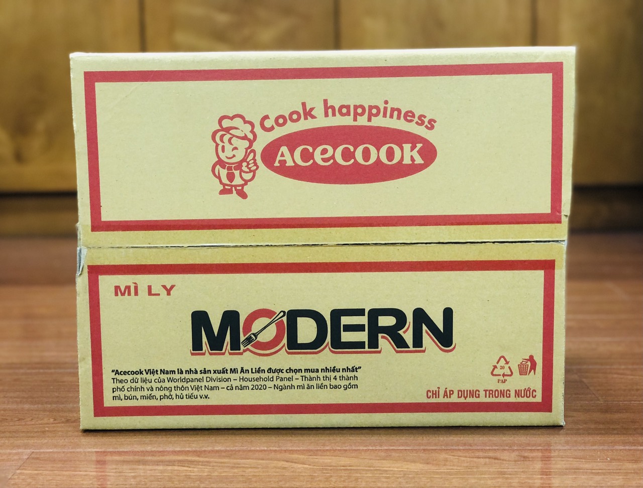 Thùng Mì 24 ly Modern Lẩu thái tôm (24 ly x 67g)