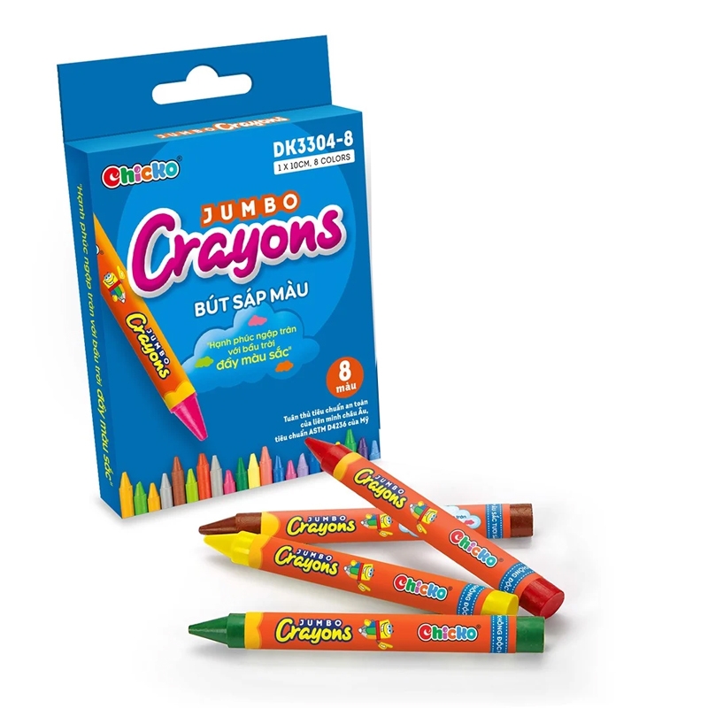 Bút Sáp 8 Màu Jumbo Crayons