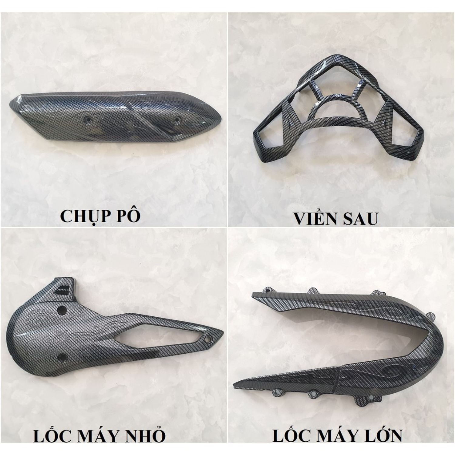 Ốp trang trí xe Vision 2021-2023 Carbon Artistar