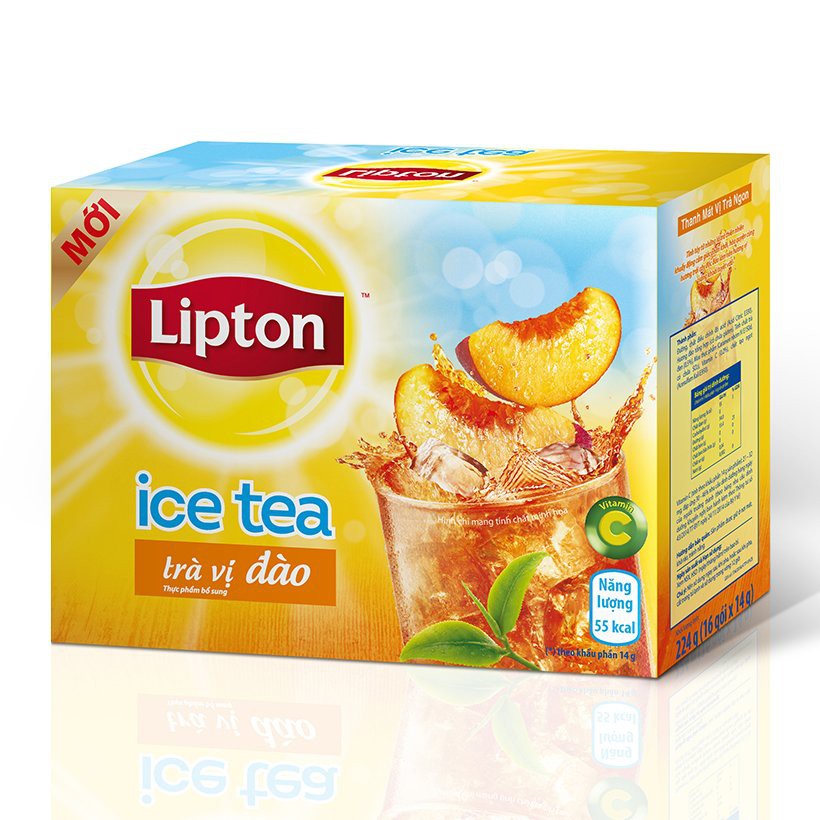 Trà đào Lipton Ice Tea Hộp 224g (14g x 16 gói)