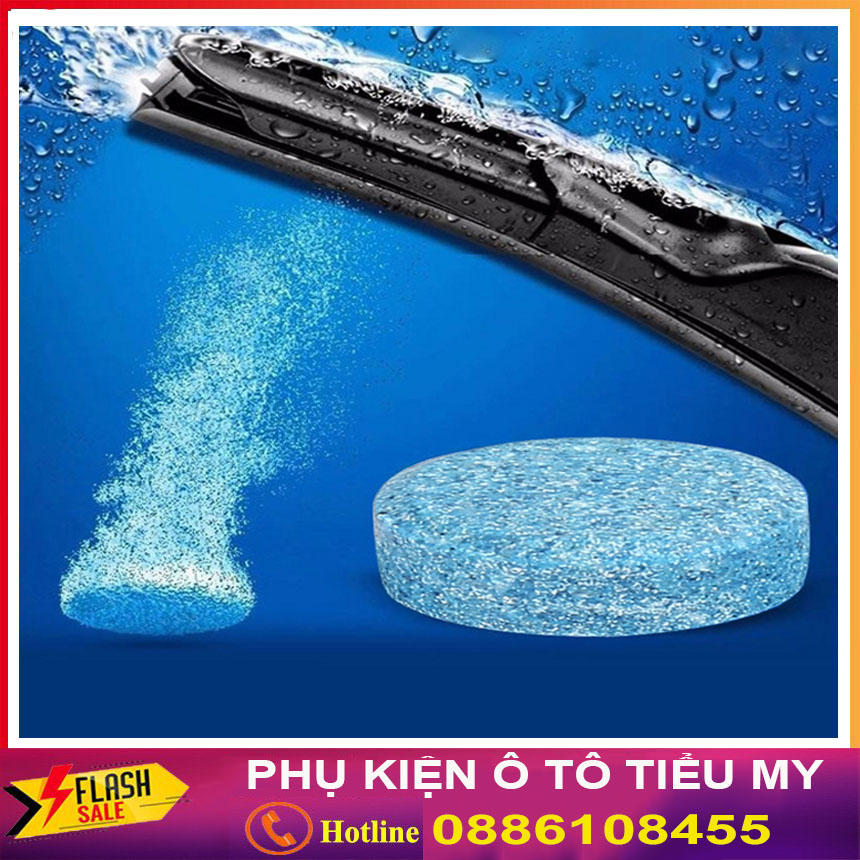 Viên sủi rửa kính xe ô tô chuyên dụng , viên sủi nén 1 viên pha với 4 lít nước chăm sóc kính lái ô tô xe hơi