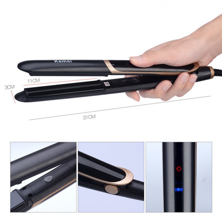 Máy Duỗi Tóc Bảng Nhỏ Kemei KM 2219