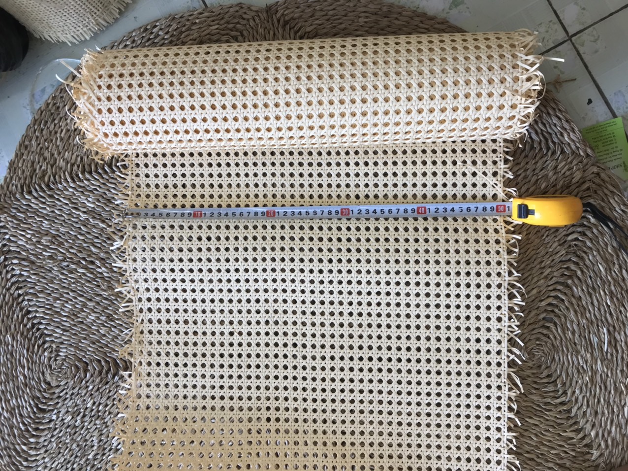 tấm lưới mây mắt cáo khổ cao 0.5m dài 1m