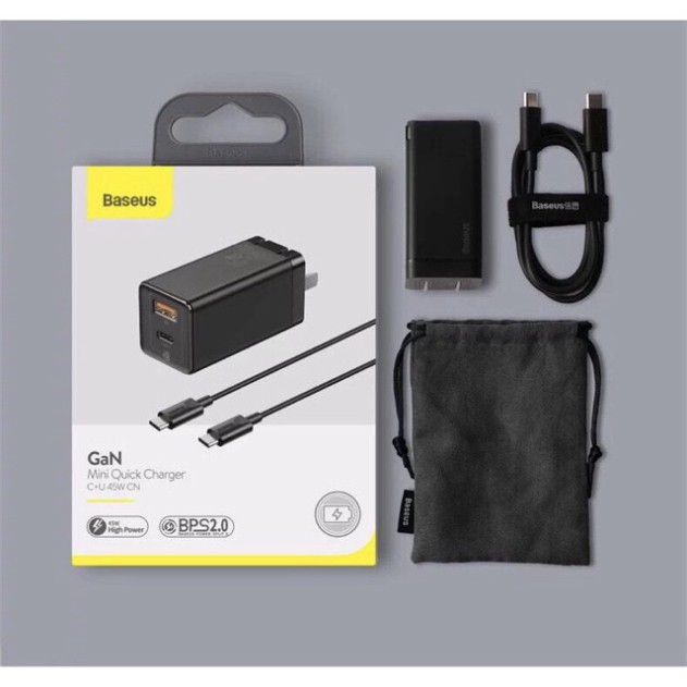 Củ sạc nhanh Baseus GAN 65w