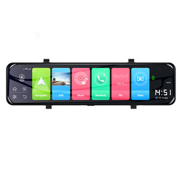 Gương ô tô cao cấp tích hợp camera hành trình phisung z70 4g ram 2gb/ rom 32gb + dây cam lùi 10m