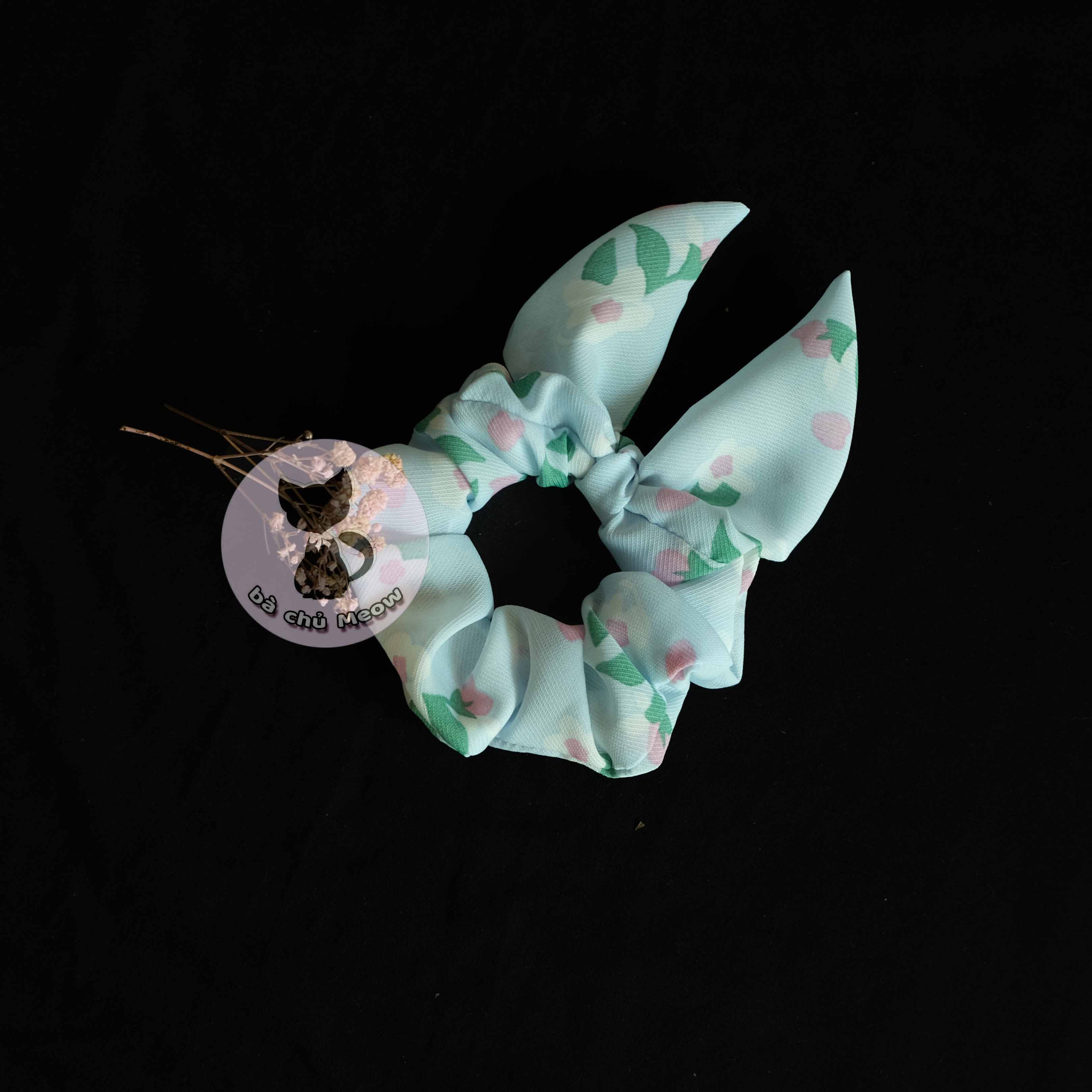 Đồ cột tóc tiểu thư - dây cột tóc siêu cute - scrunchies tai thỏ