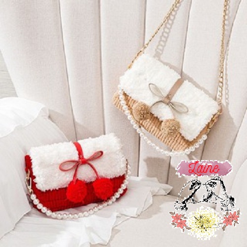 Set túi tự đan POm PoM nhiều màu đơn giản dễ làm (có hướng dẫn)