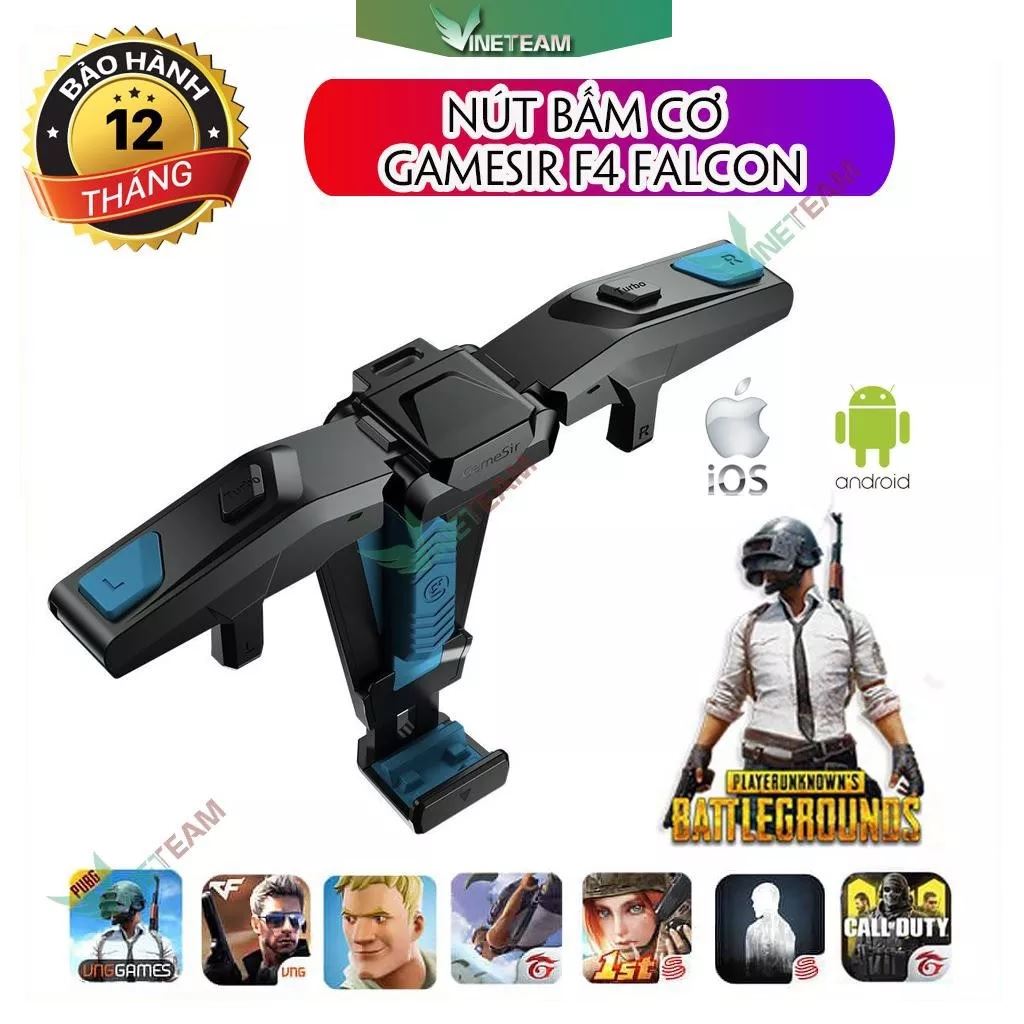 Nút bấm cơ GameSir F4 Falcon tự động autotap cực khủng, chơi game PUBG, Call of Duty, ROS, Free Fire