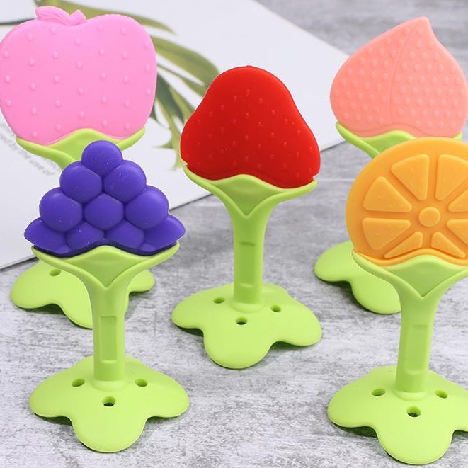 Miếng gặm nướu silicon hình hoa quả