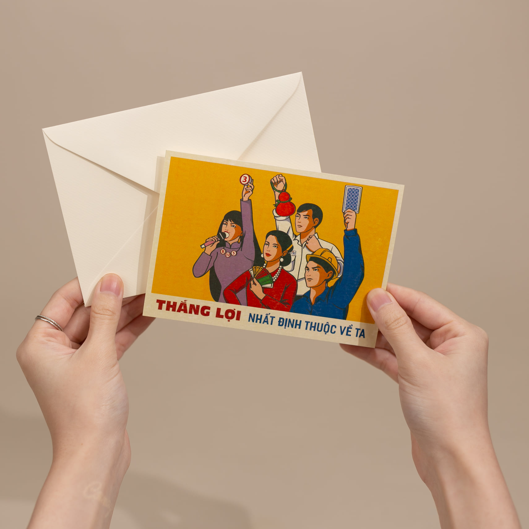 Postcard tranh cổ động Propaganda