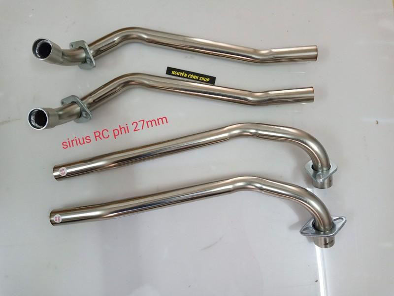 cổ pô xe sirius inox 304 phi 27mm