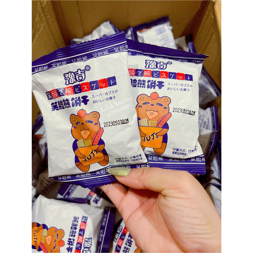 Bánh Quy Lúa Mạch Hình Gấu teddy Thơm Ngon (1kg/500g)