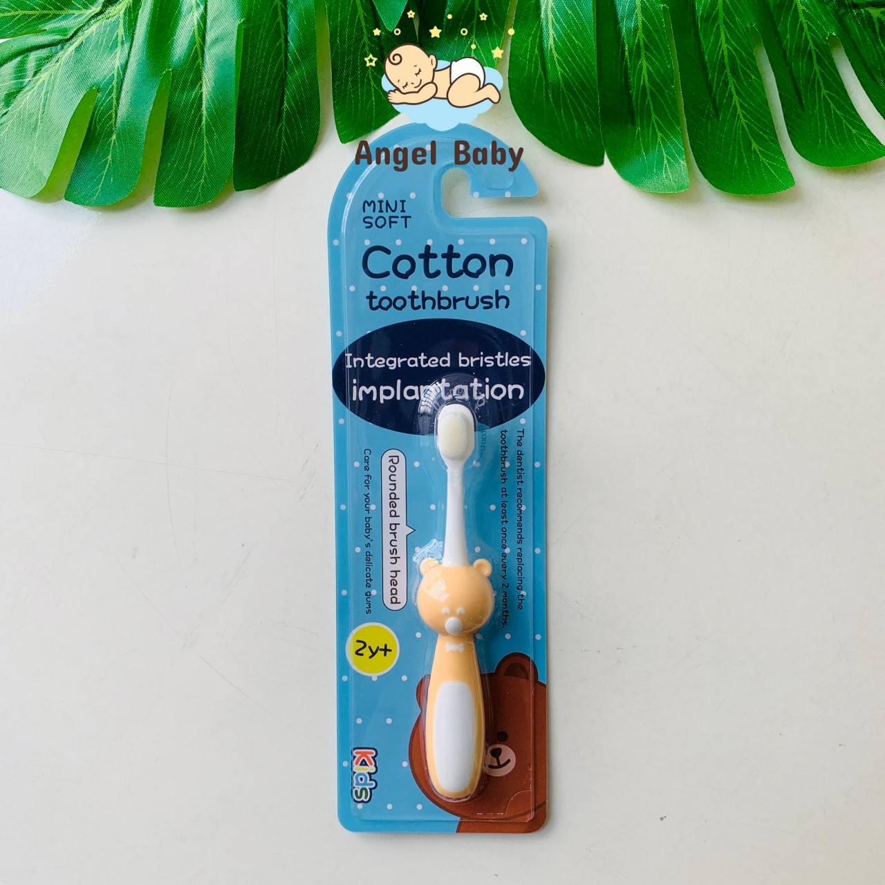 Bàn chải đánh răng cho bé lông tơ Cotton siêu mềm