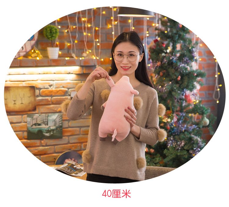 [HCMGấu bông heo hồng ngủ say Lợn hồng mỏ chu say ngủ dễ thương (40cm---100cm) Gối ôm heo hồng nằm ngủ Lợn hồng mỏ chu mềm mịn êm ái