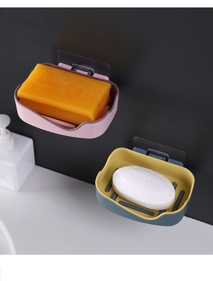 Khay đựng xà bông 2 lớp cao cấp dán tường