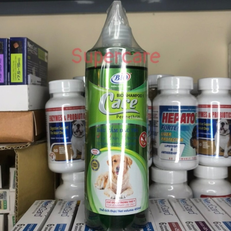 Sữa Tắm Bio Care 450ml Sạch Ve Bọ Chét Chó Mèo