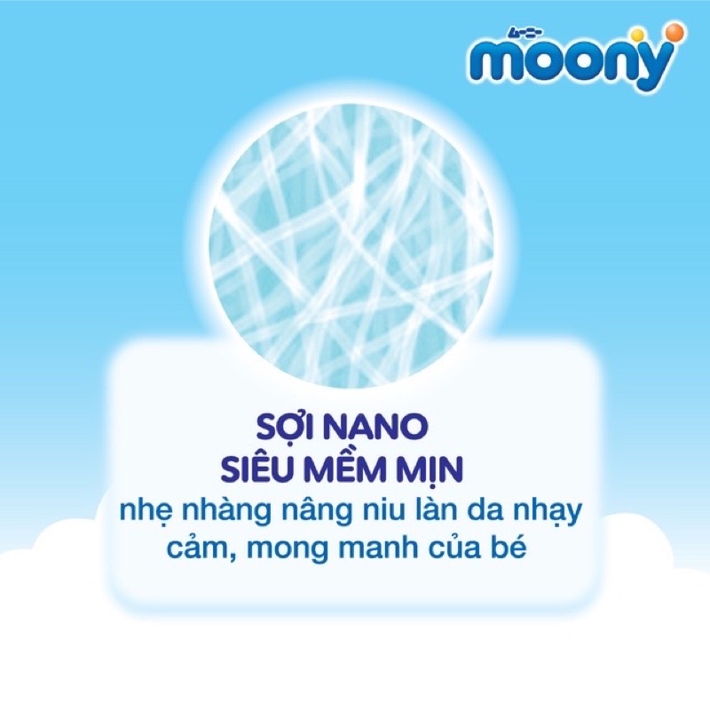 Tã dán Moony các size NB90/ S84/ M64/L54
