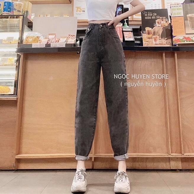 [HCM]Quần Baggy Jean Nữ Chất Bò Thơi Trang Cao Cấp Mẫu Mới Thỏ Tây Shop94 MS81