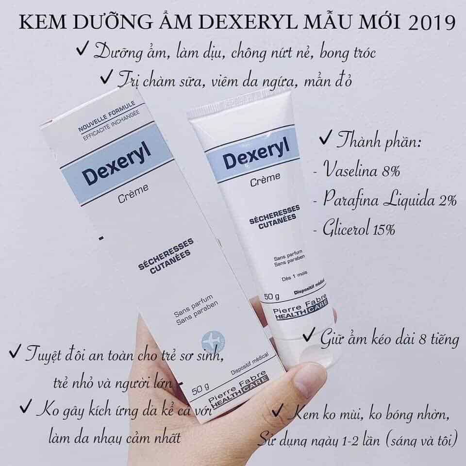 Kem nẻ chàm viêm da Dexeryl 50g MẪU MỚI