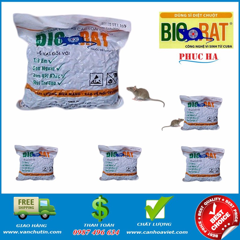 Thuốc diệt chuột lúa mầm Biorat 5 gói
