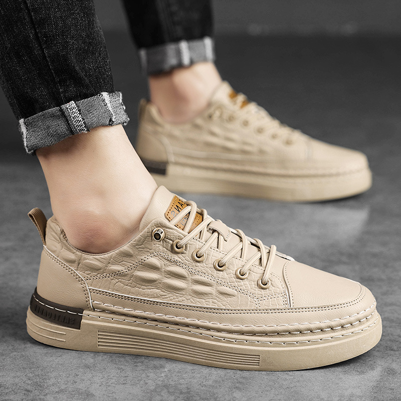 [ FREESHIP ] Giày Sneaker Nam, Giày Nam Da Cá Sấu - Fullbox