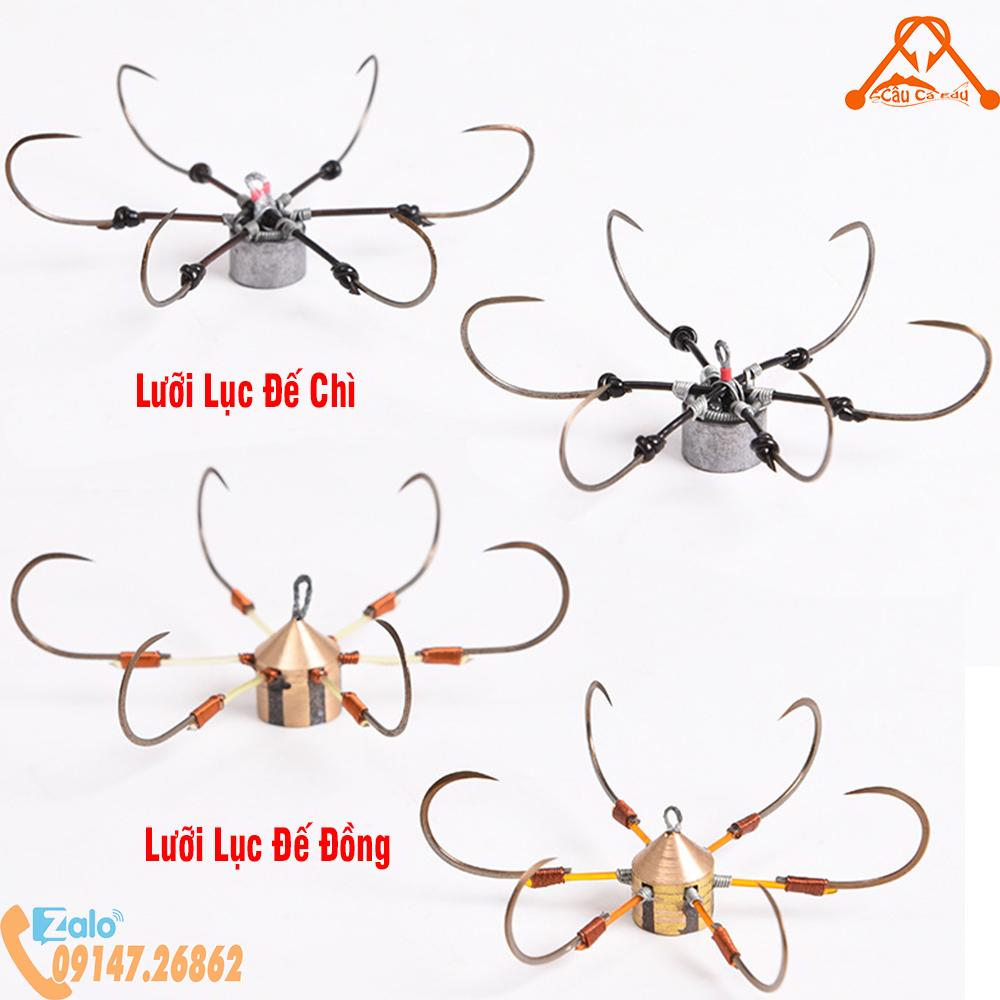 Lưỡi Câu Lục Đế Đồng Đế Chì - Lưỡi Lục Câu Cá | Caucaedu