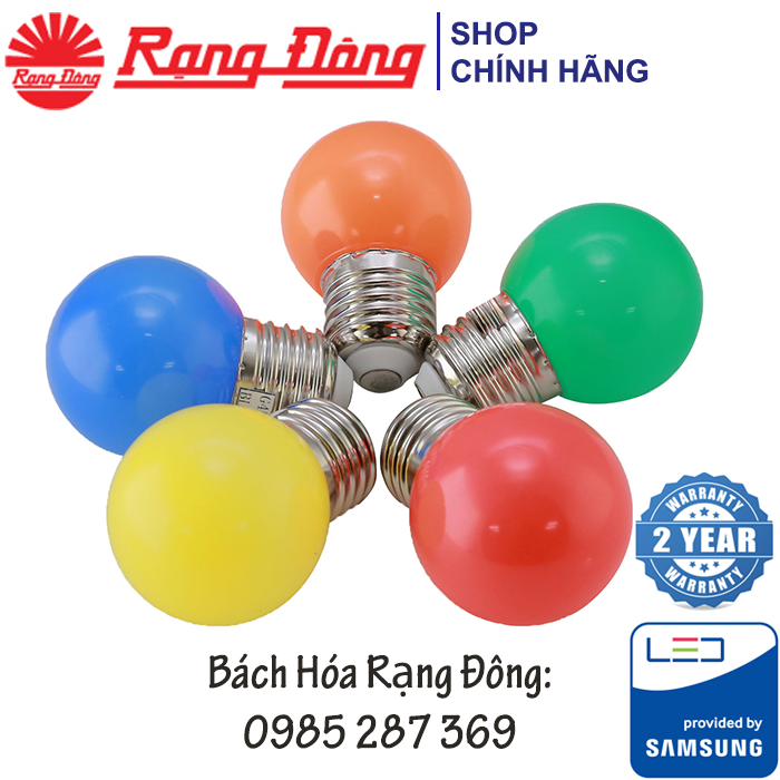 Bóng Led Chanh 1W Nhiều Màu Sắc, Hàng Thương Hiệu Rạng Đông Uy Tín, Tin Cậy