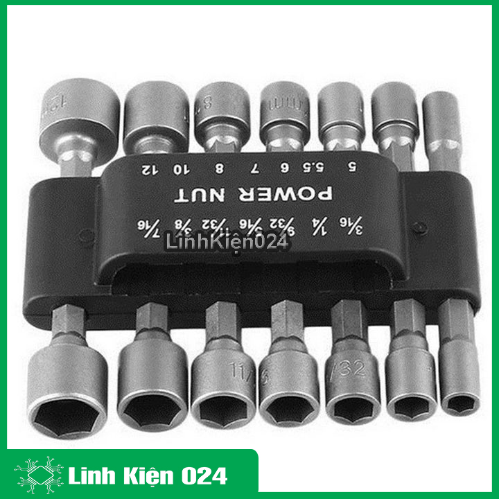 Bộ 14 đầu tuýp vặn ốc lục giác