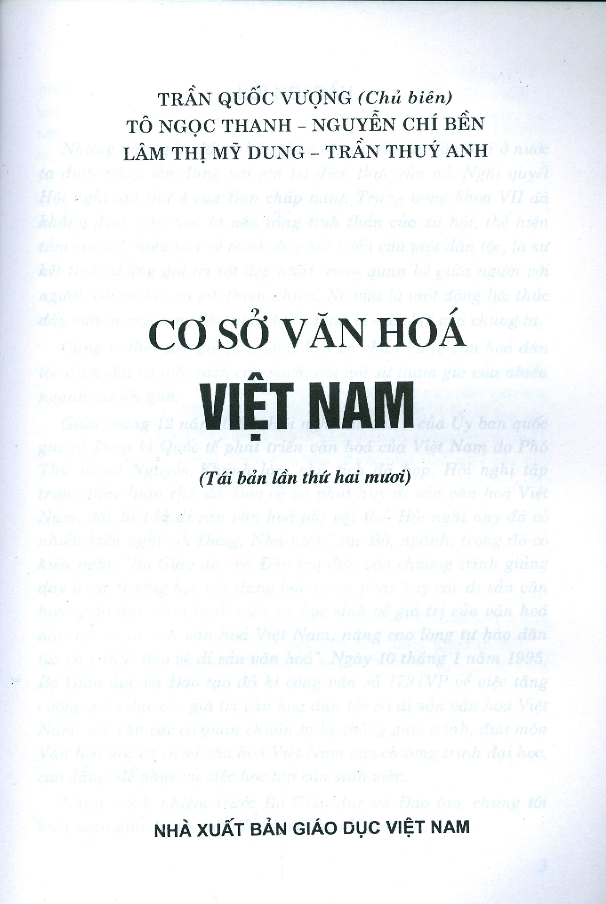 Cơ Sở Văn Hóa Việt Nam
