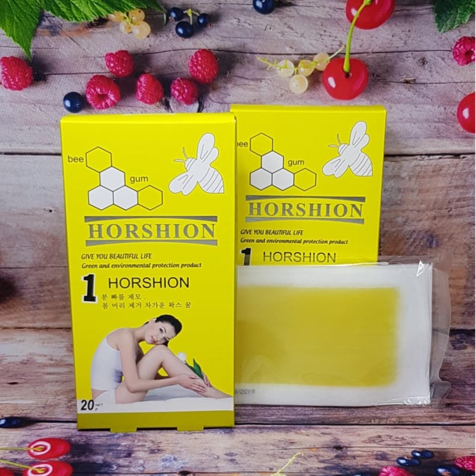 Hộp 20 miếng giấy wax long HORSHION