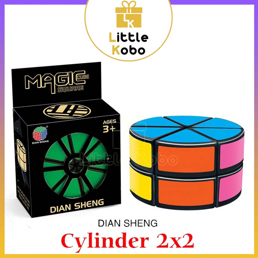 Rubik DianSheng 2-Layer Cheese Wheel Cube 2-Layer Cylinder Rubic Biến Thể Đồ Chơi Trí Tuệ Trẻ Em Phát Triển Tư Duy