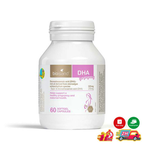 [HCM]Vitamin DHA Bio Island Cho BÀ BẦU 60 Viên - Úc Date 10/2023] Mẫu Mới nhập khẩu