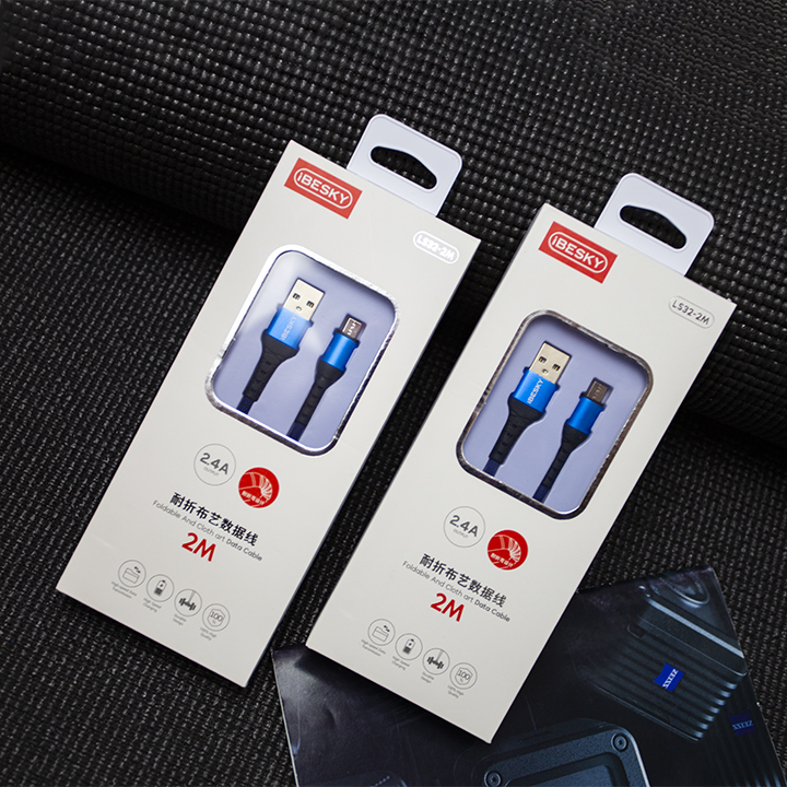 Dây Sạc Micro USB (SS) IBESKY LS32 X14  Cho Android Chính Hãng