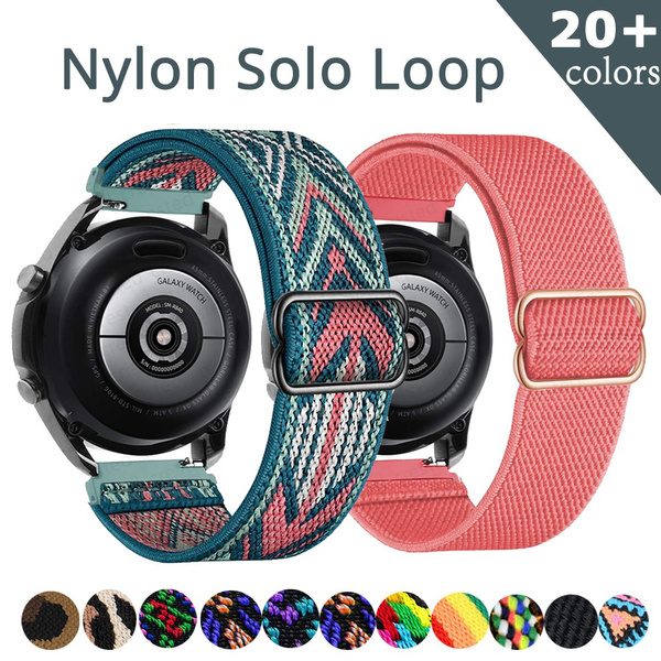 Dây Đeo Nylon Co Giãn Cho Samsung Galaxy Watch 4 Classic 3 Active 2 40Mm