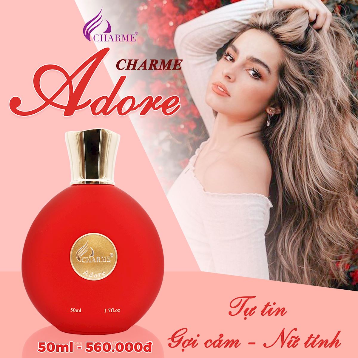 Nước Hoa Nữ Charme Adore 50ml