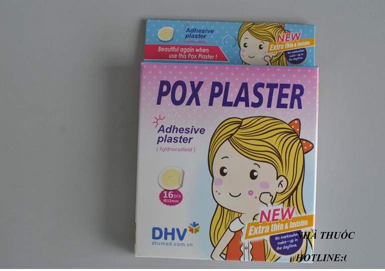 miếng dán  mụn Pox Plaster 16 miếng 1 hộp