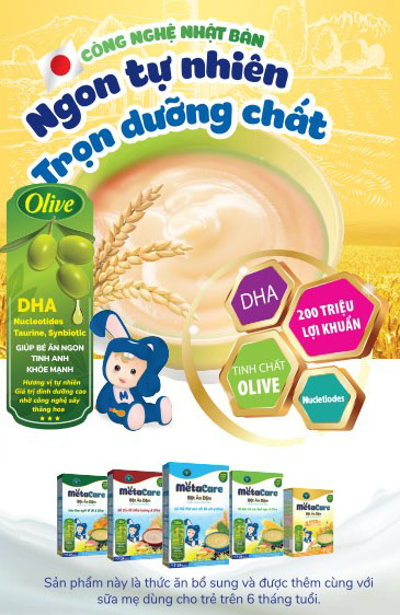 Bột ăn dặm Metacare 4 gói vị mặn (200g)