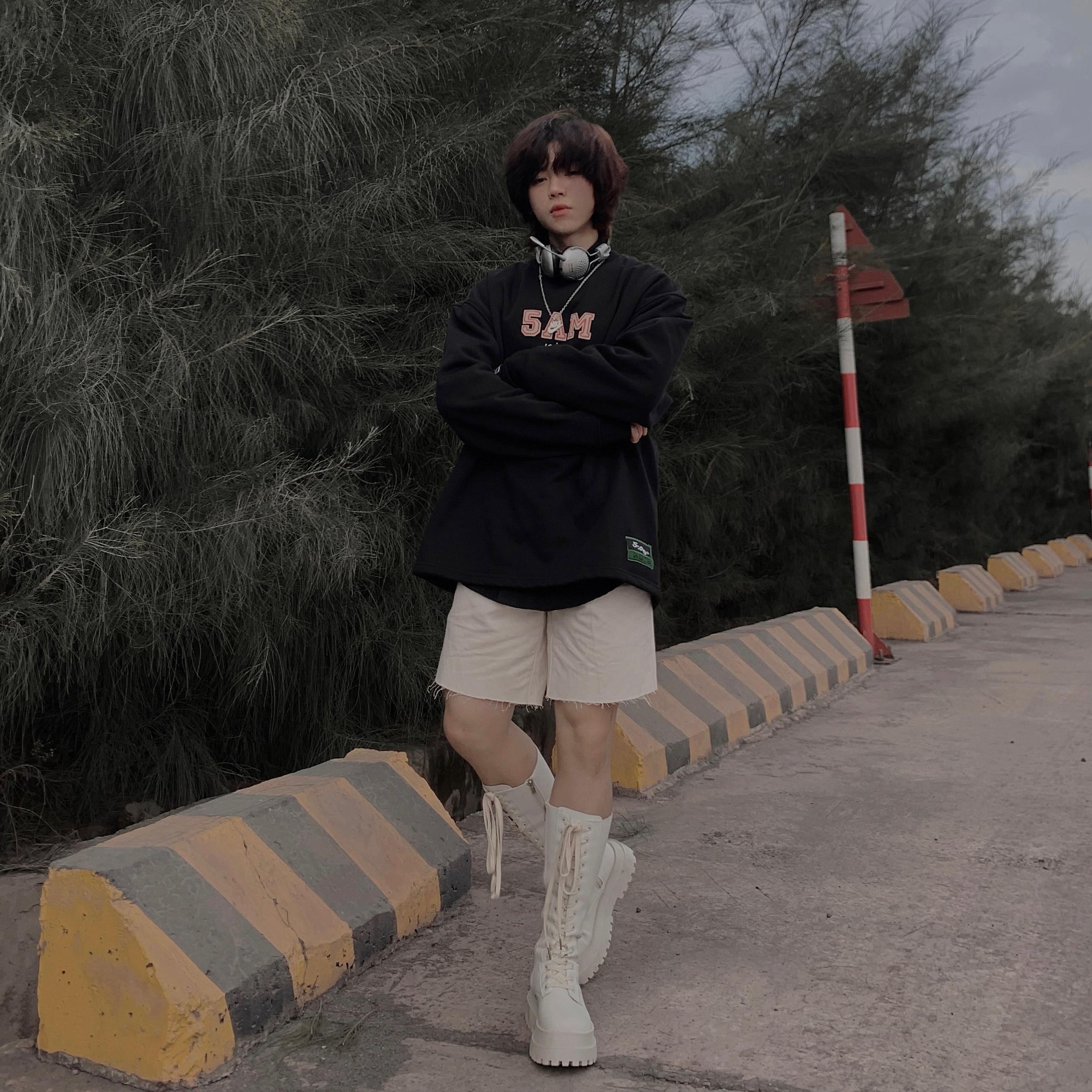 Áo Sweater 5AM ss4.2 hoạ tiết bóng chày