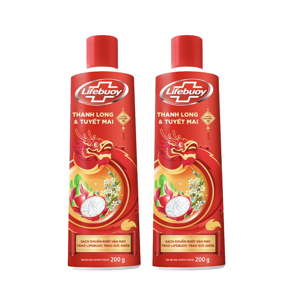 - Combo 2 Sữa tắm Lifebuoy Thanh Long Tuyết Mai