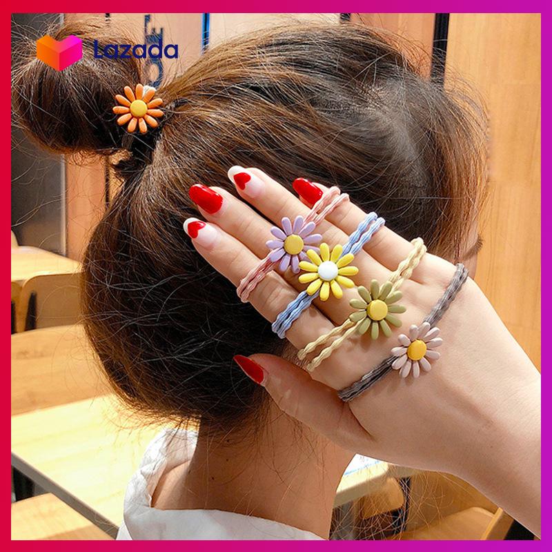 Cột tóc hoa mặt cười dễ thương - kashop